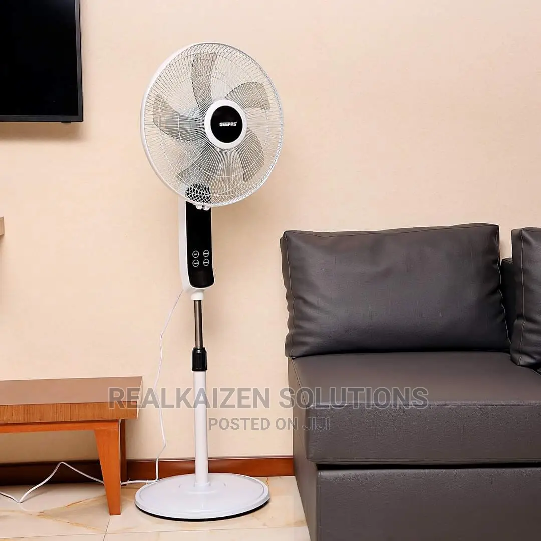 GEEPAS 16" Touch Switch 3 Speed Stand Fan With Remote