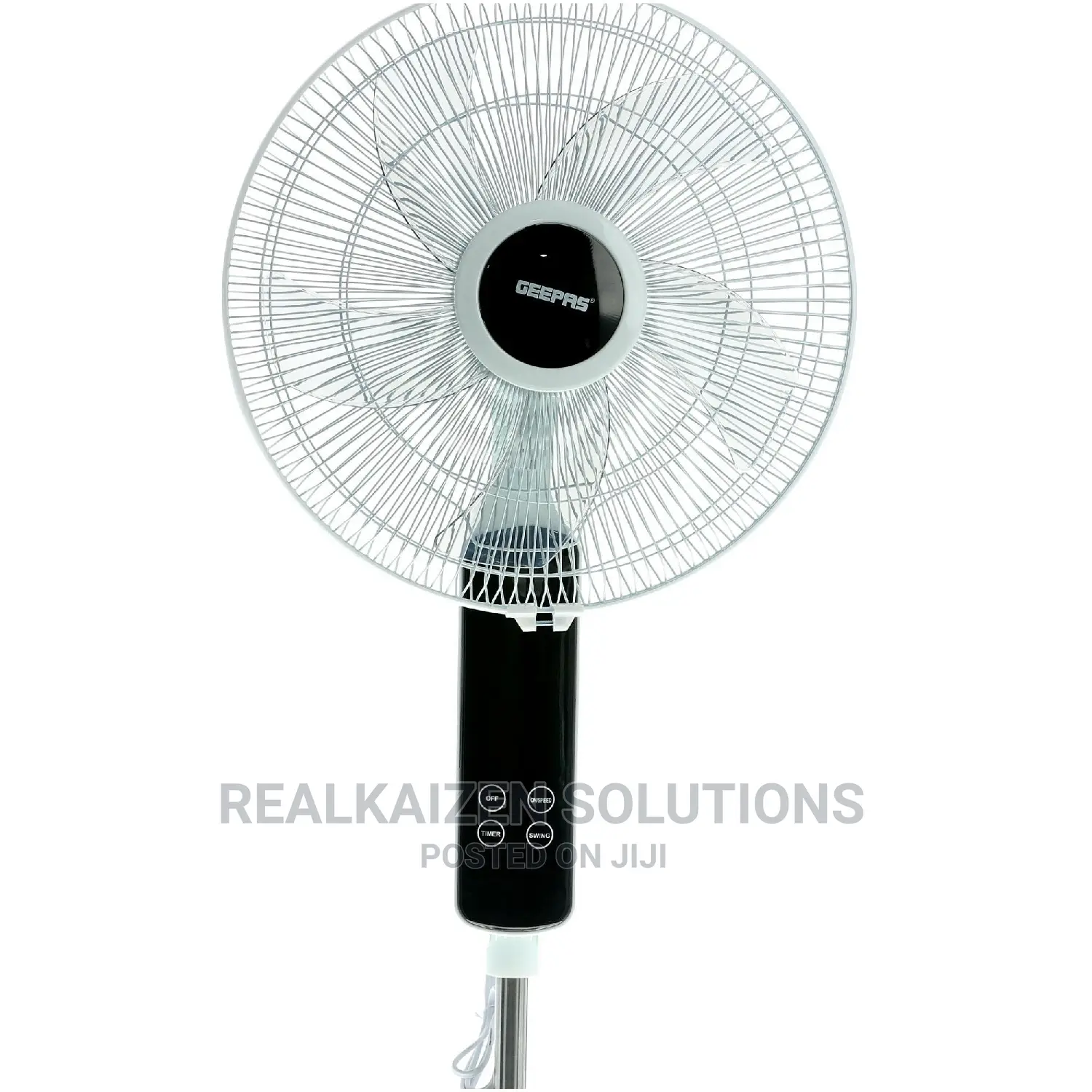 GEEPAS 16" Touch Switch 3 Speed Stand Fan With Remote