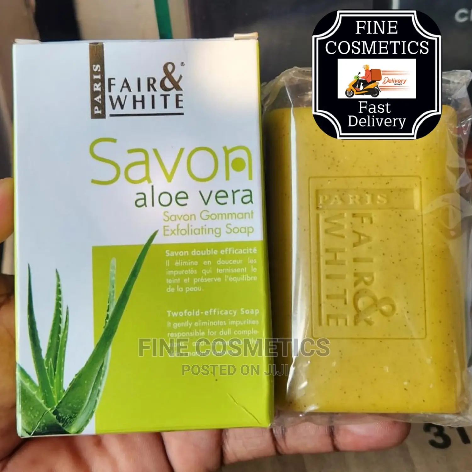 Fair and White Aloe Vera Soap Exfoliating and Repairing Soap