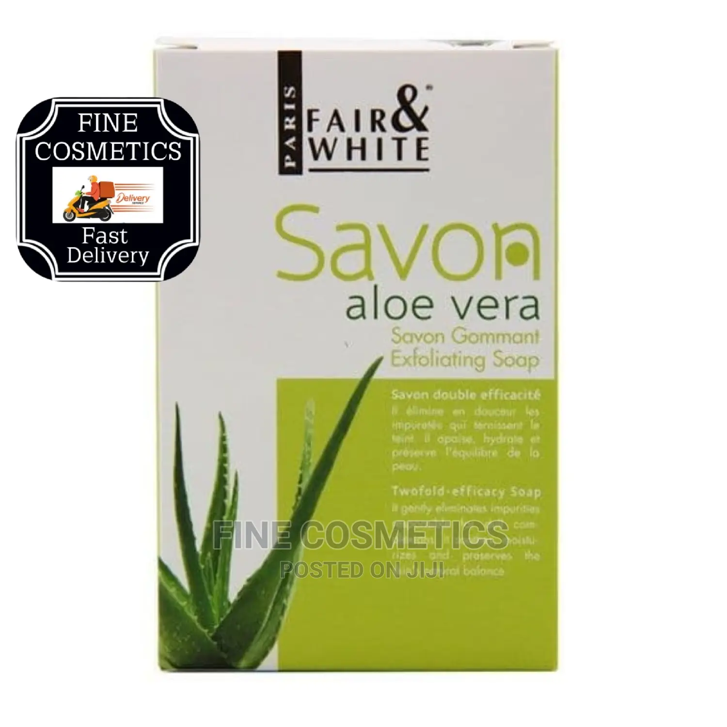 Fair and White Aloe Vera Soap Exfoliating and Repairing Soap