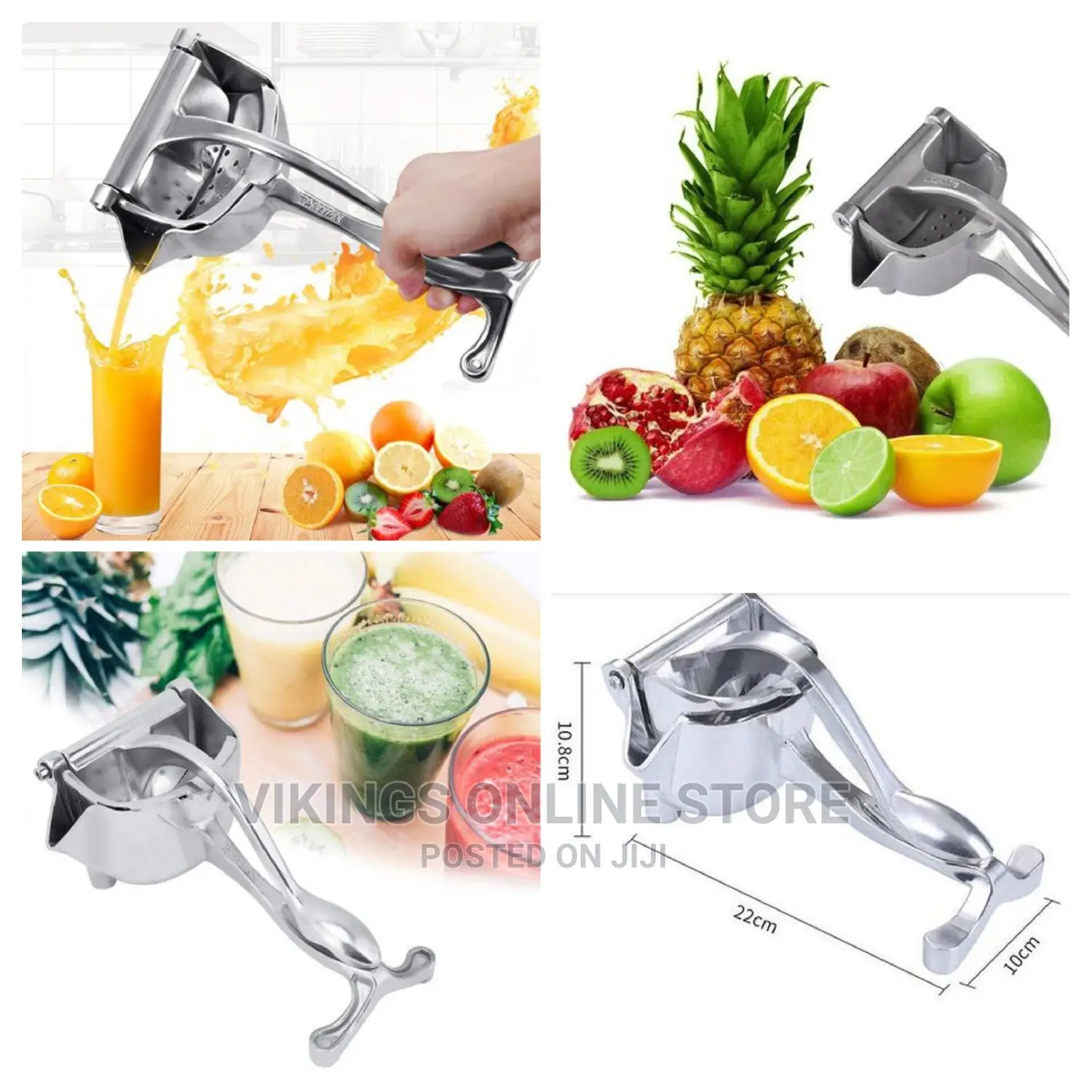 Stainless Steel, Portable Manual Fruit Juicer