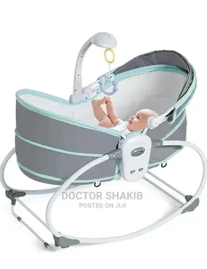 5 In 1 Musical Baby Crib And Rocker