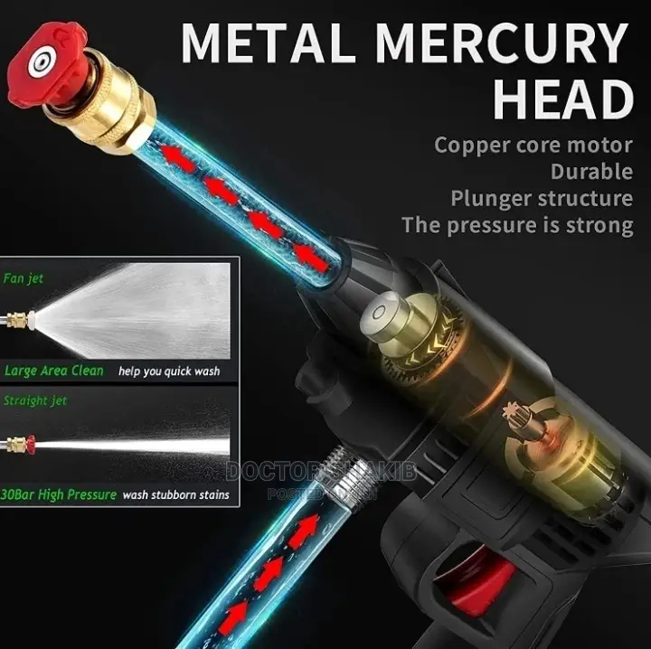 Rechargeable High Pressure Car Washer Gun