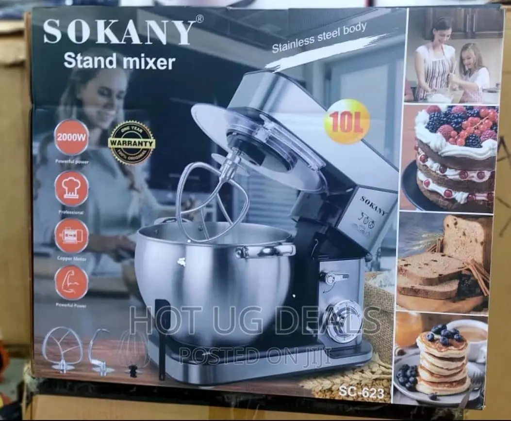 10L Sokany Stand Mixer Stainless Body