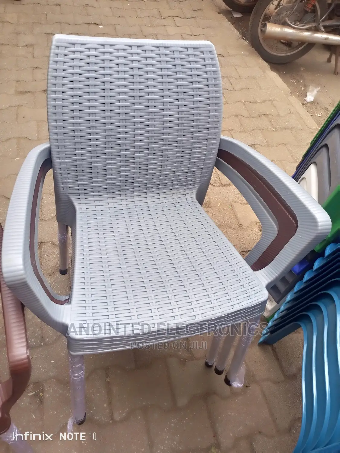 Plastic Chairs Gray Colour