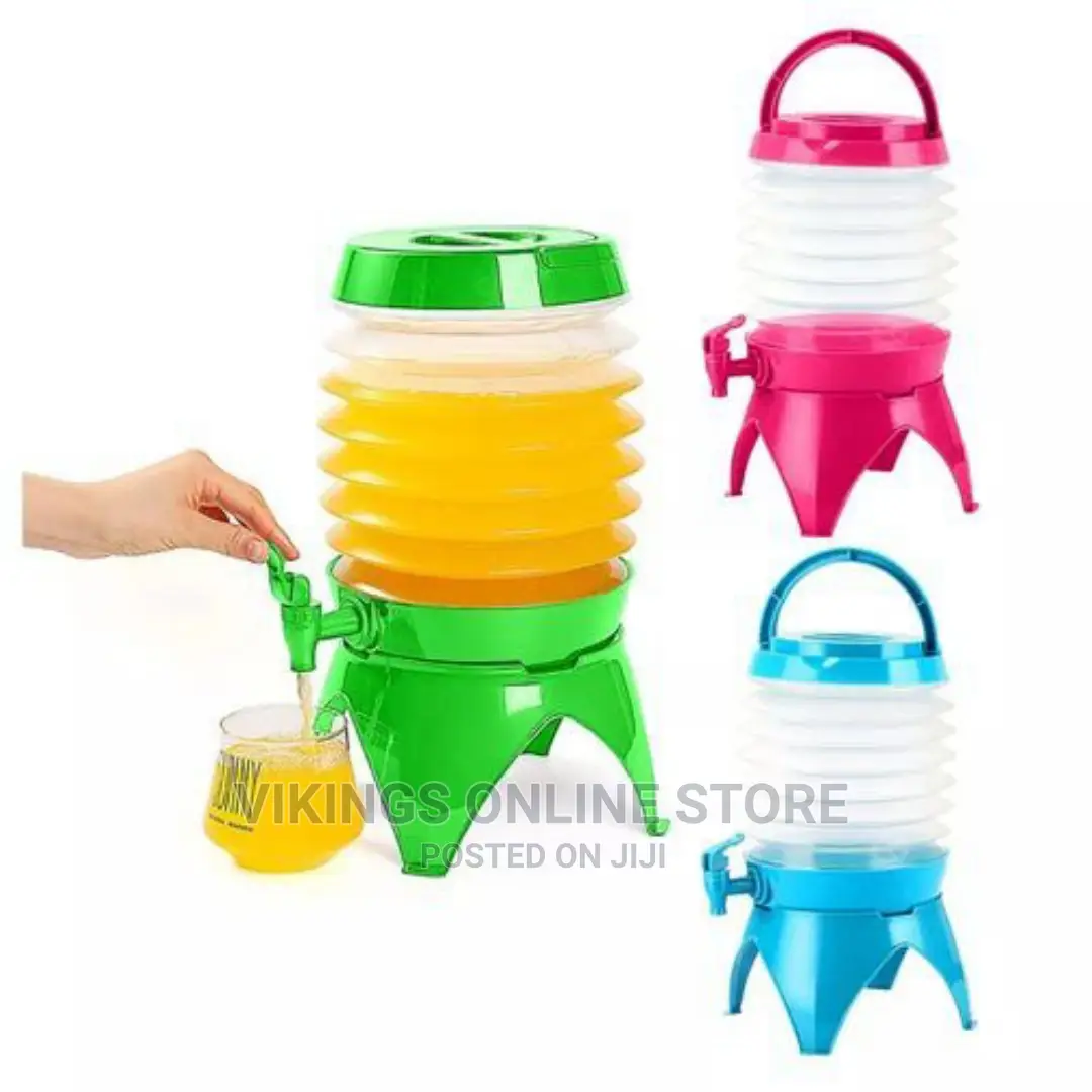 Collapsible Juice Beverage Dispenser Tub Water Container. in Central