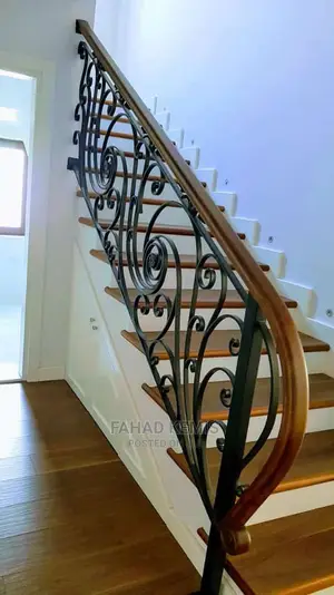 Photo - Wooden Wrought Iron Stairs