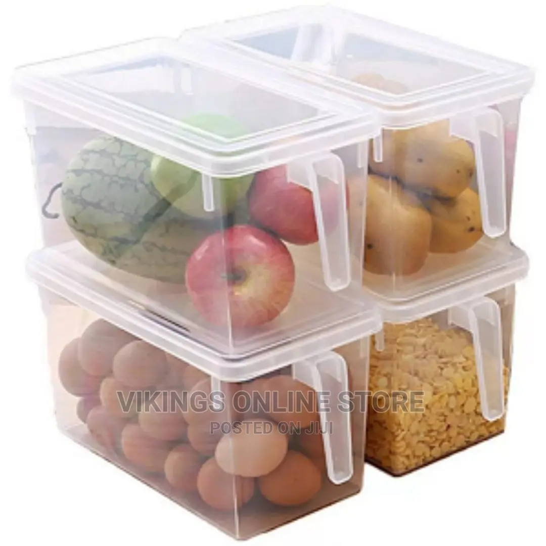 4pcs Plastic Fridge Storage Boxes