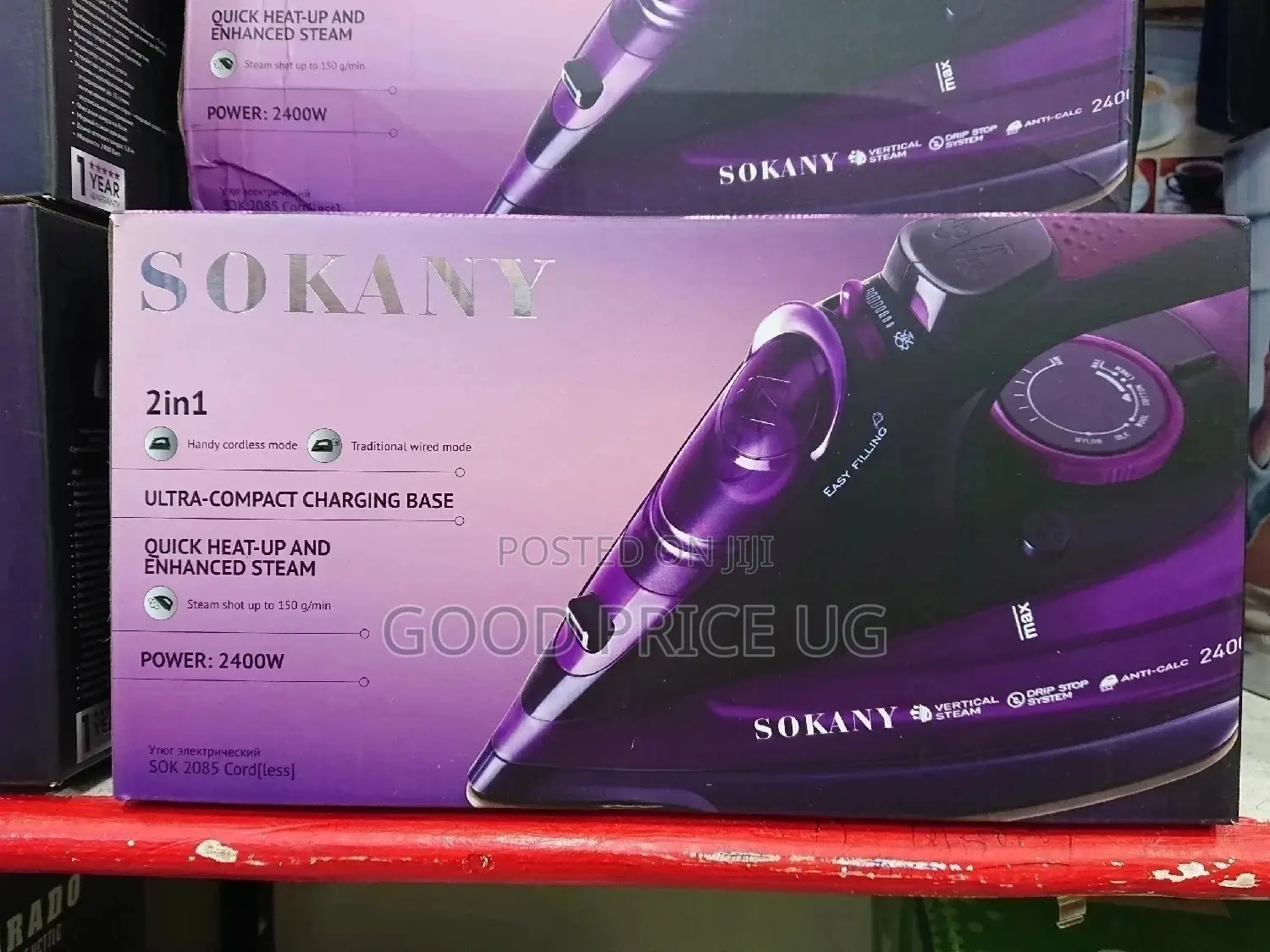 Sokany Ultra Compact Rechargeable Steam Iron