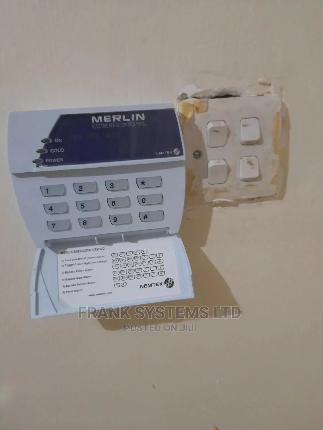 Electric Fence Keypad Merlin 4