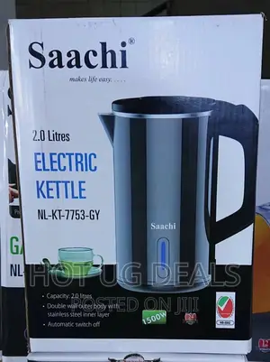 Saachi 2.0l Electric Kettle - Black