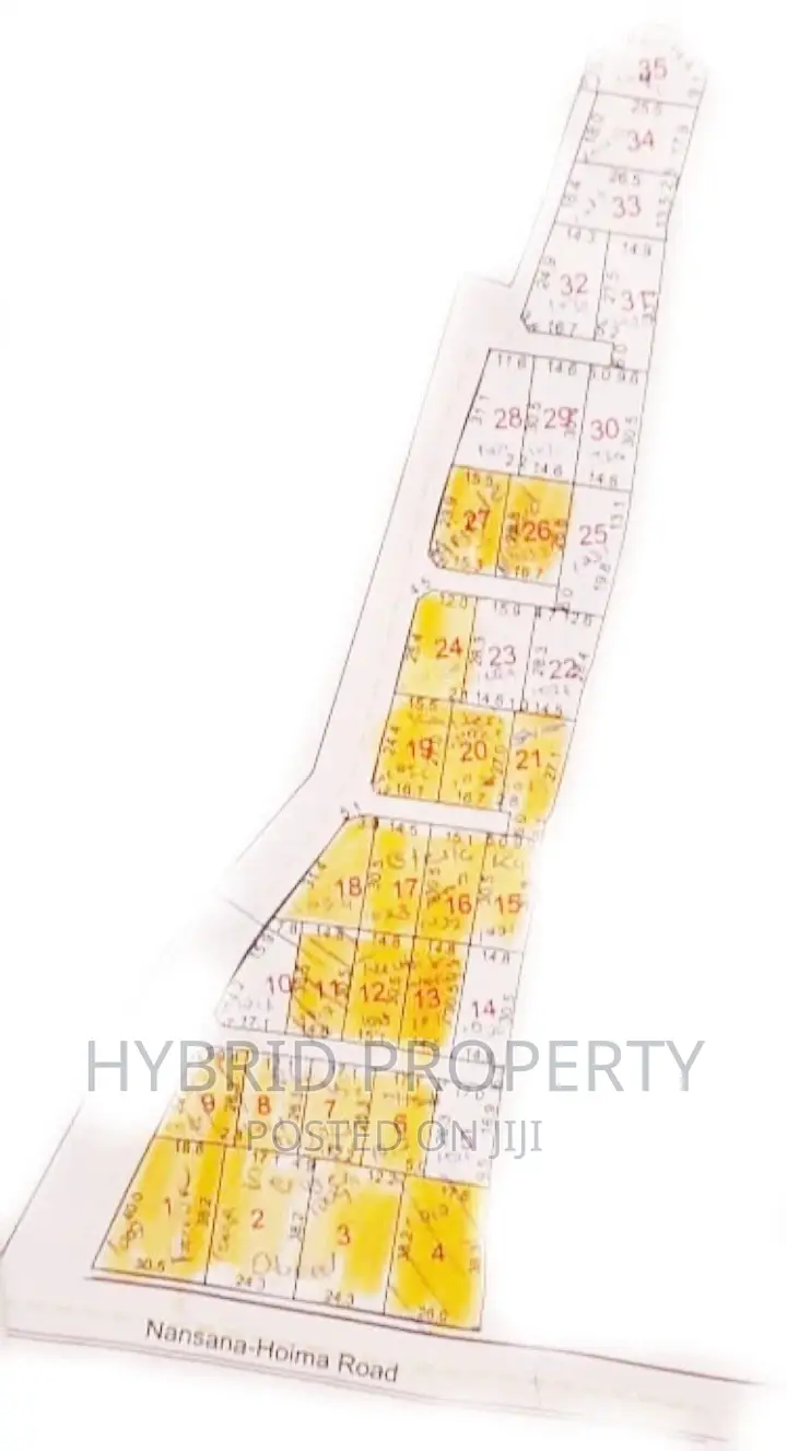 Prime Plots for Sale at Namayumba Turmac Estate~Hoima Road I
