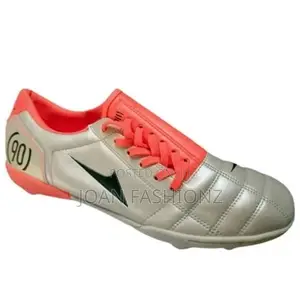Men's Fair Play Soccer Shoes-Silver,Orange