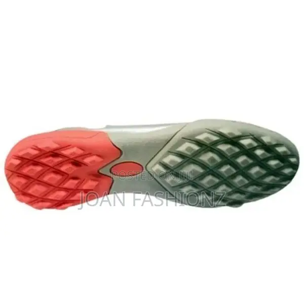 Men's Fair Play Soccer Shoes-Silver,Orange