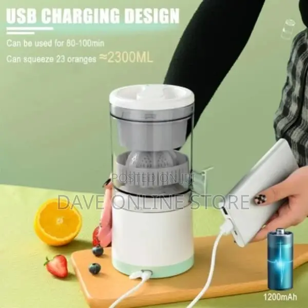 Portable Usb Charging Electric Wireless Fruit Juicer - 1L