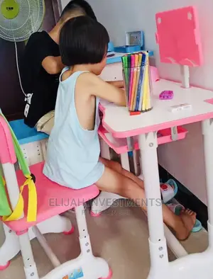 Kids Table and Chair With Tablet Holder