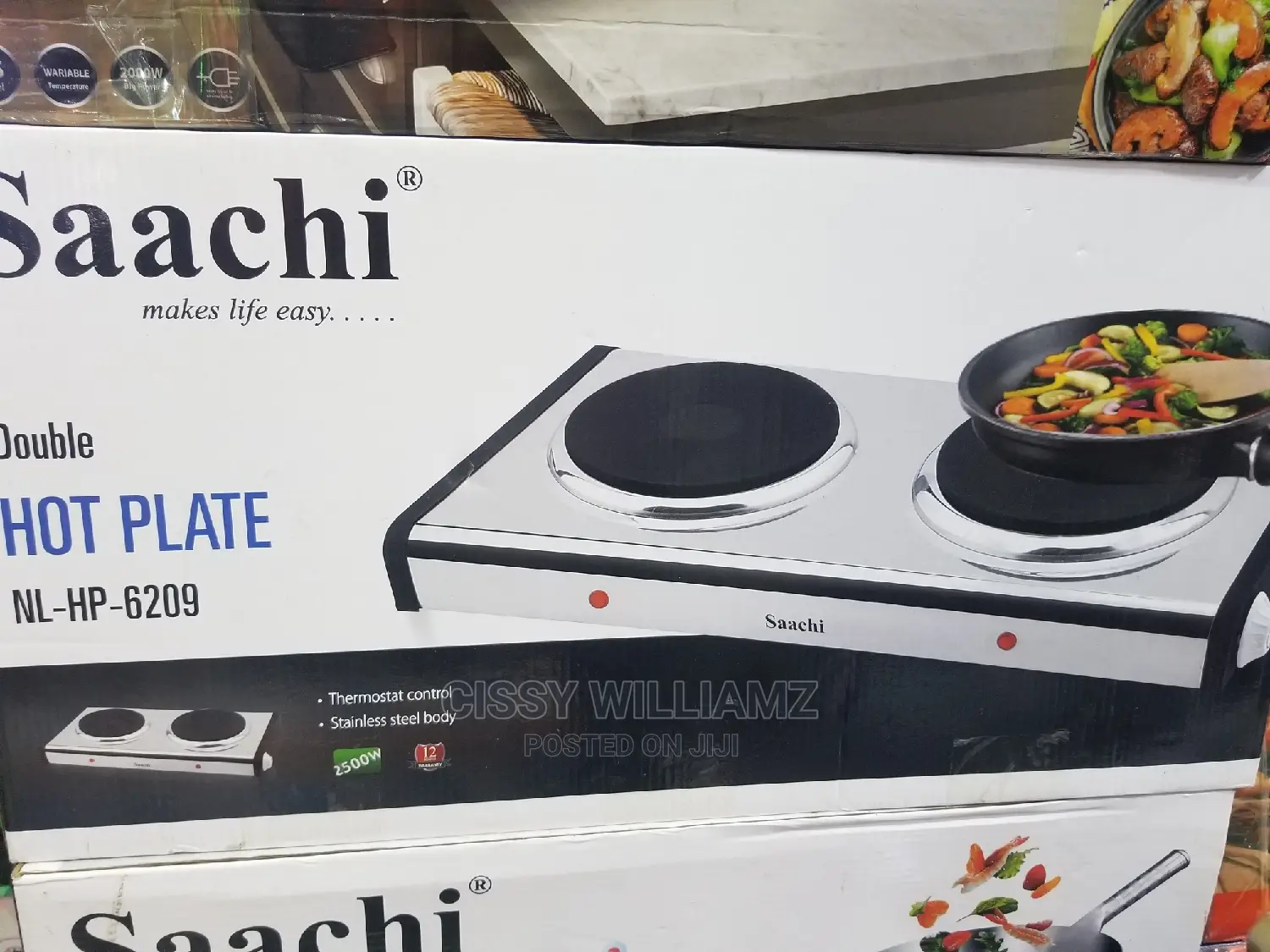 Double Hot Plate in Central Division Kitchen Appliances, Cissy