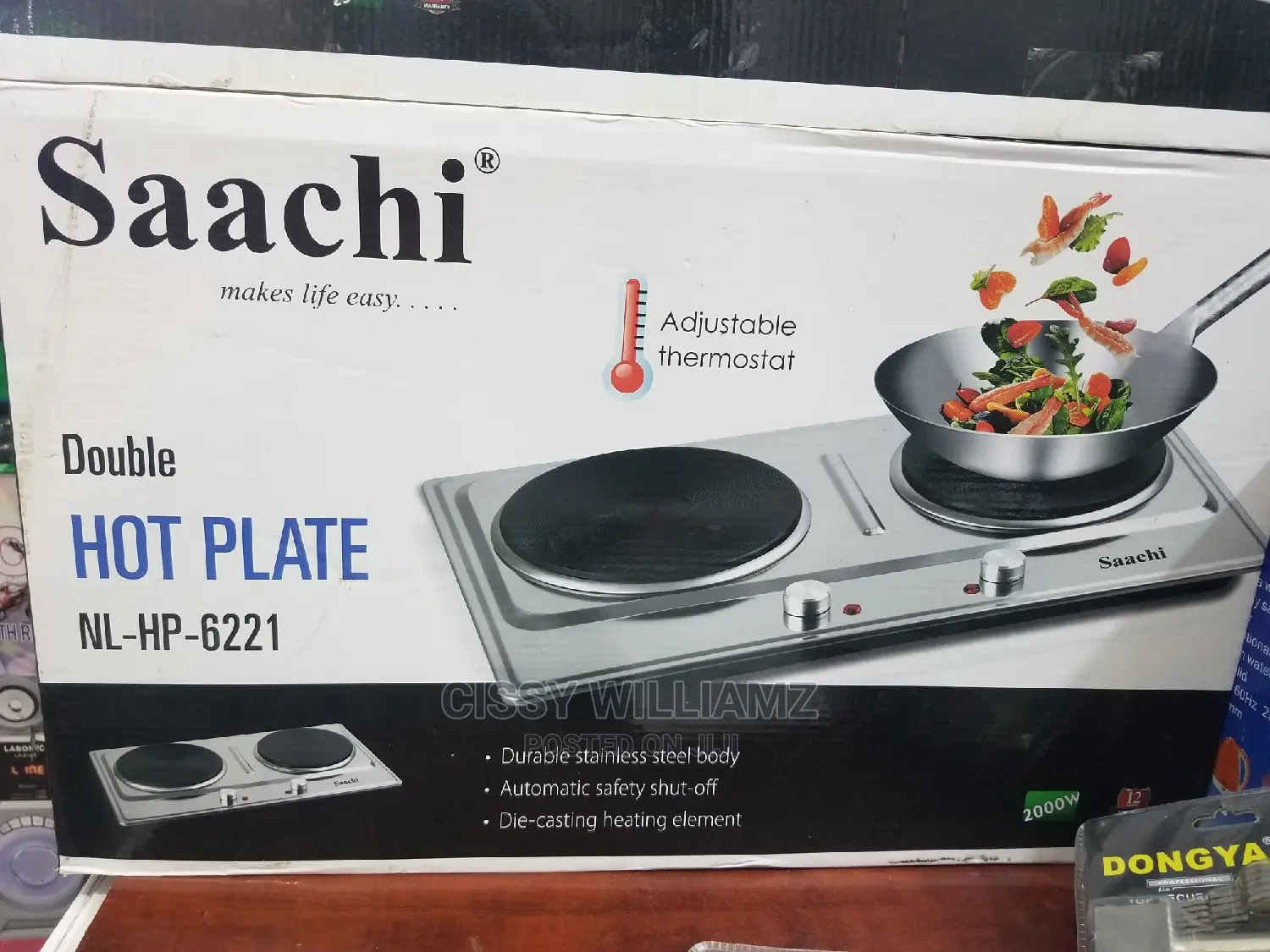 Saachi Hot Plate/Double Burner Hotplate/Electric Hotplate