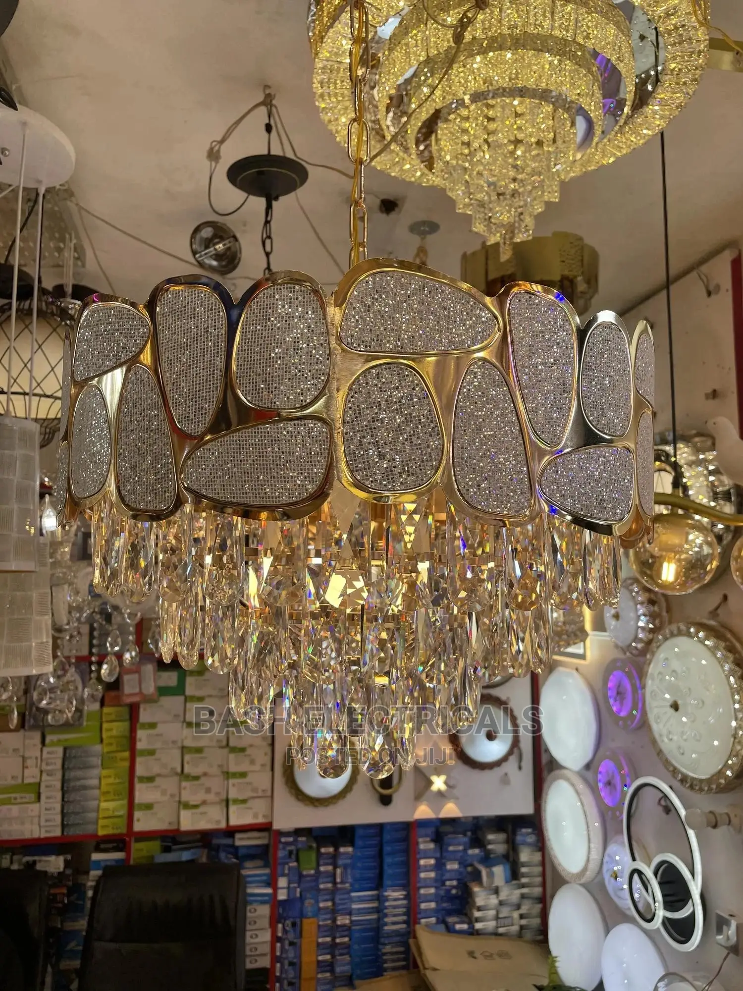 Gold Pendant Chandelier