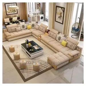 Sofa / Cream Sofa Couch Full Set