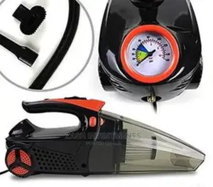 Photo - 12V DC Portable 4-in-1 Car Vaccum Cleaner Air Compressor