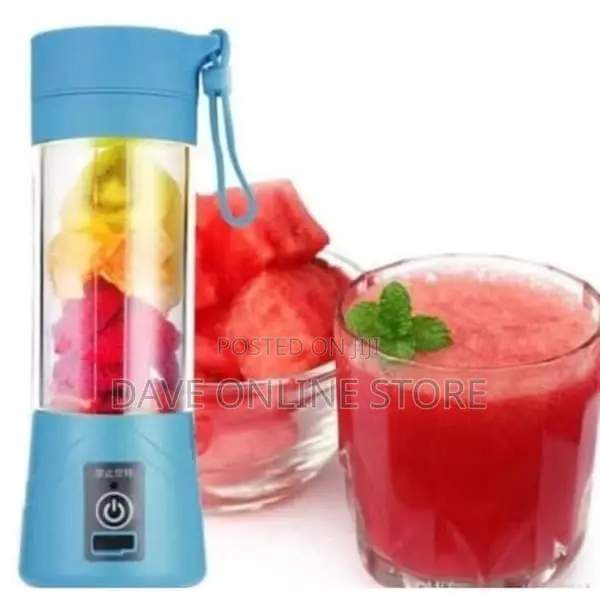 Portable Rechargeable 380ml Blender/Juicer (6 Blades )