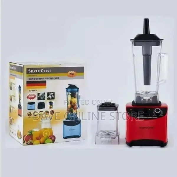 Commercial Blender With 2 Cups - 5000W - 2.5L - Sc-5003