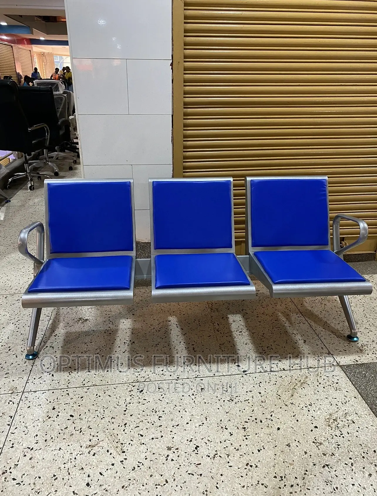 Heavy Duty Airport Chair (Blue)