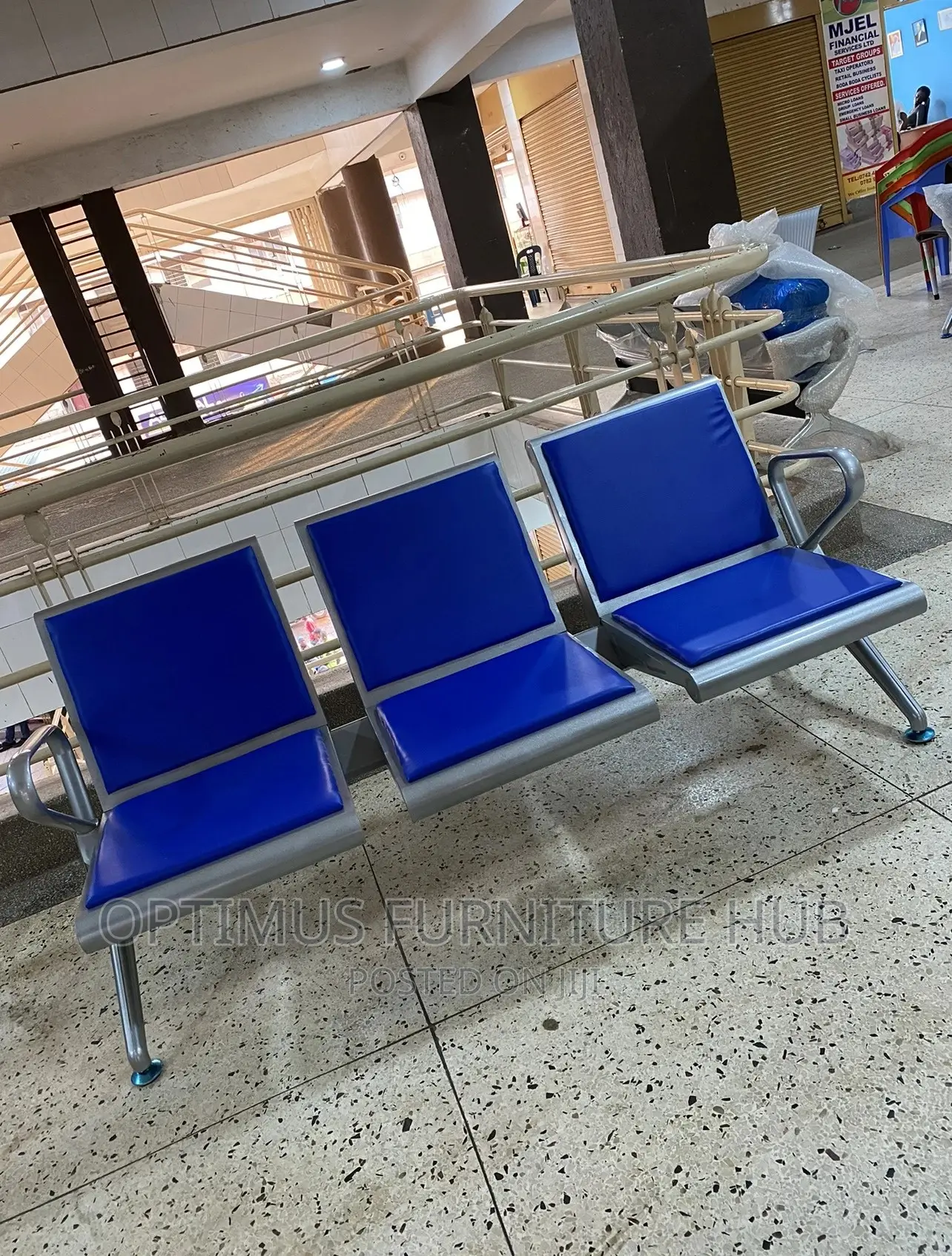 Heavy Duty Airport Chair (Blue)