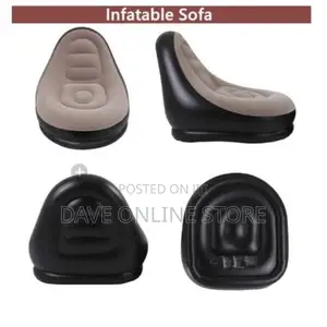 Inflatable Chair With Foot Rest and Pump