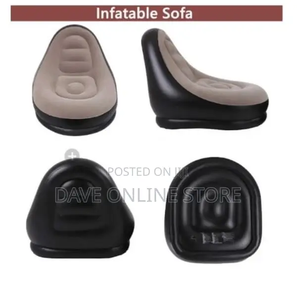 Inflatable Chair With Foot Rest and Pump