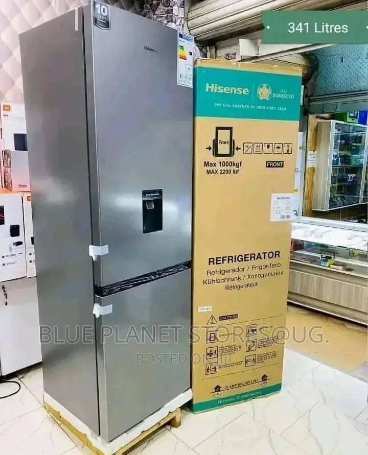 Hisense 341litres Double Door Refrigerators With A Dispenser