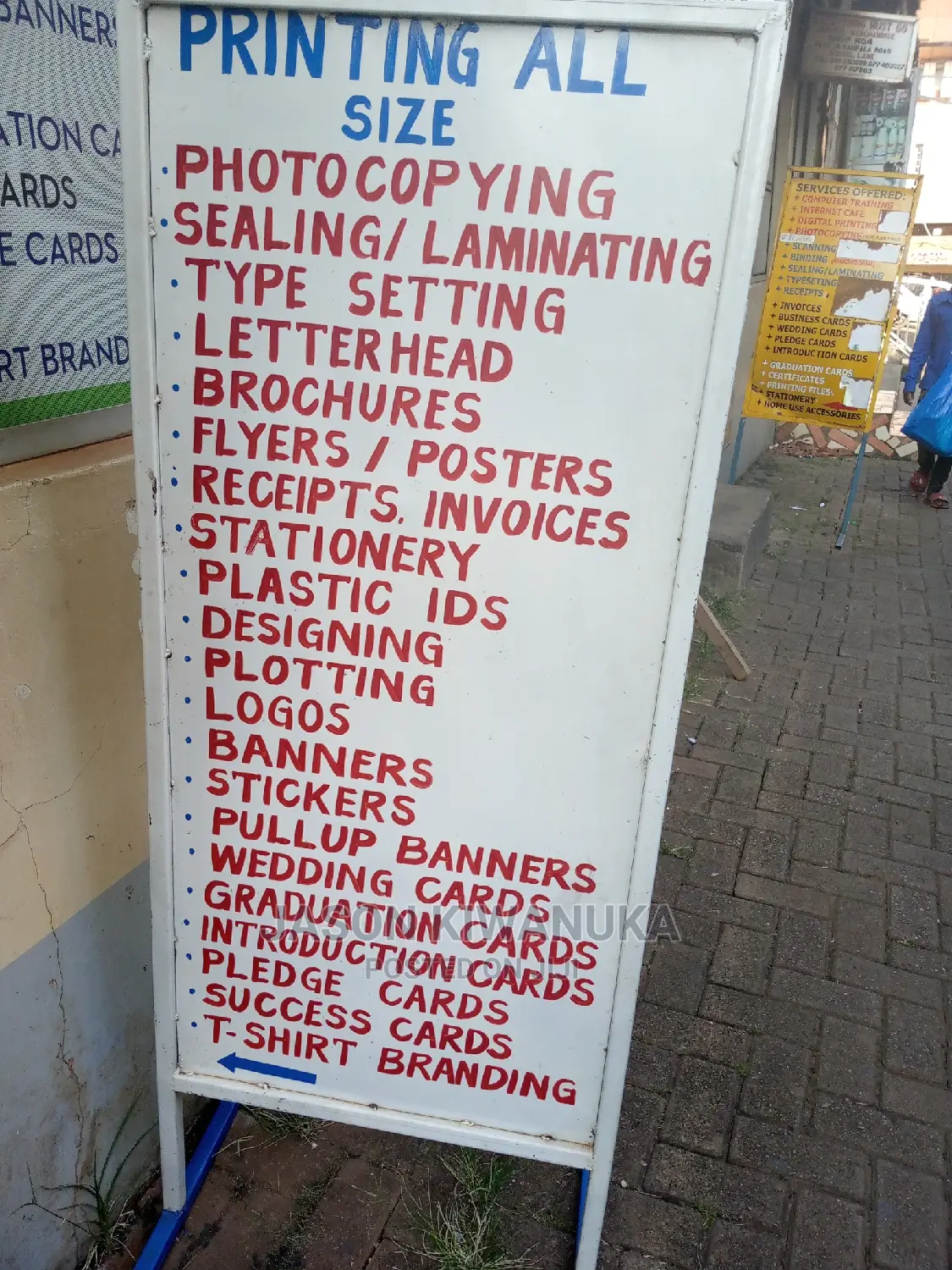 All Types of Branding Like Shirts ,Posters ,Banners ,Flyers Etc