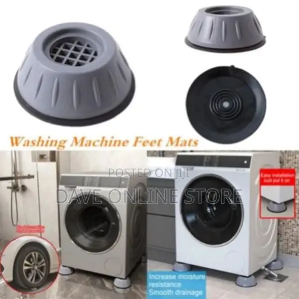 Washing Machine Foot Pads - Anti Vibration Rubber - 4pcs
