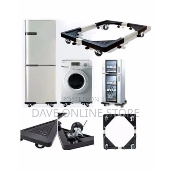 Adjustable Movable Stand for Machine Refrigerator - 1 Pc