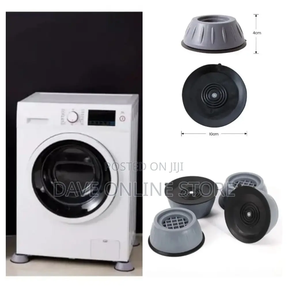 Washing Machine Fridge Stand Pad With Suction - 4 Pieces