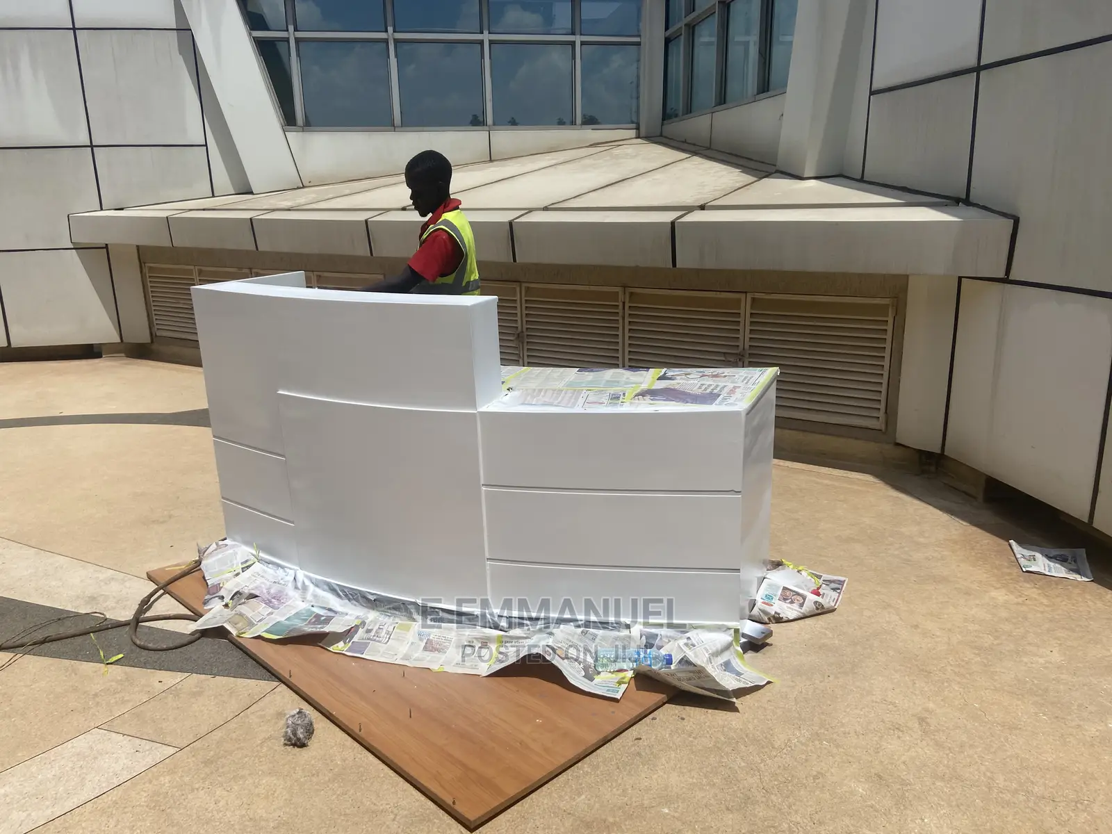 Reception Counter Arch Design