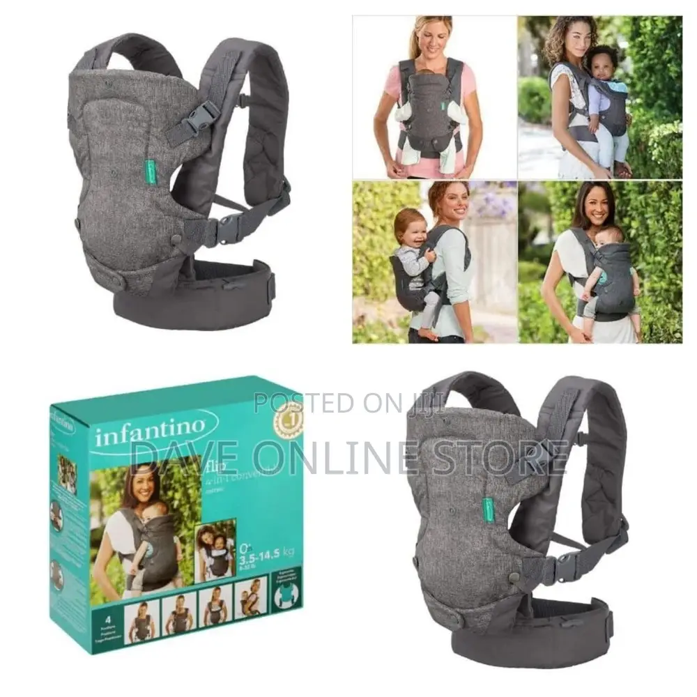Grey Infantino Flip 4-In-1 Carrier