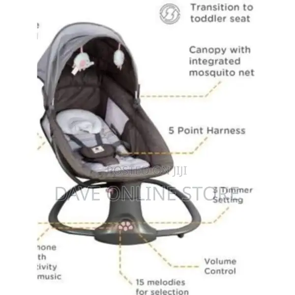 Mastela Deluxe Multi-Functional Bassinet Swings -3-in-1