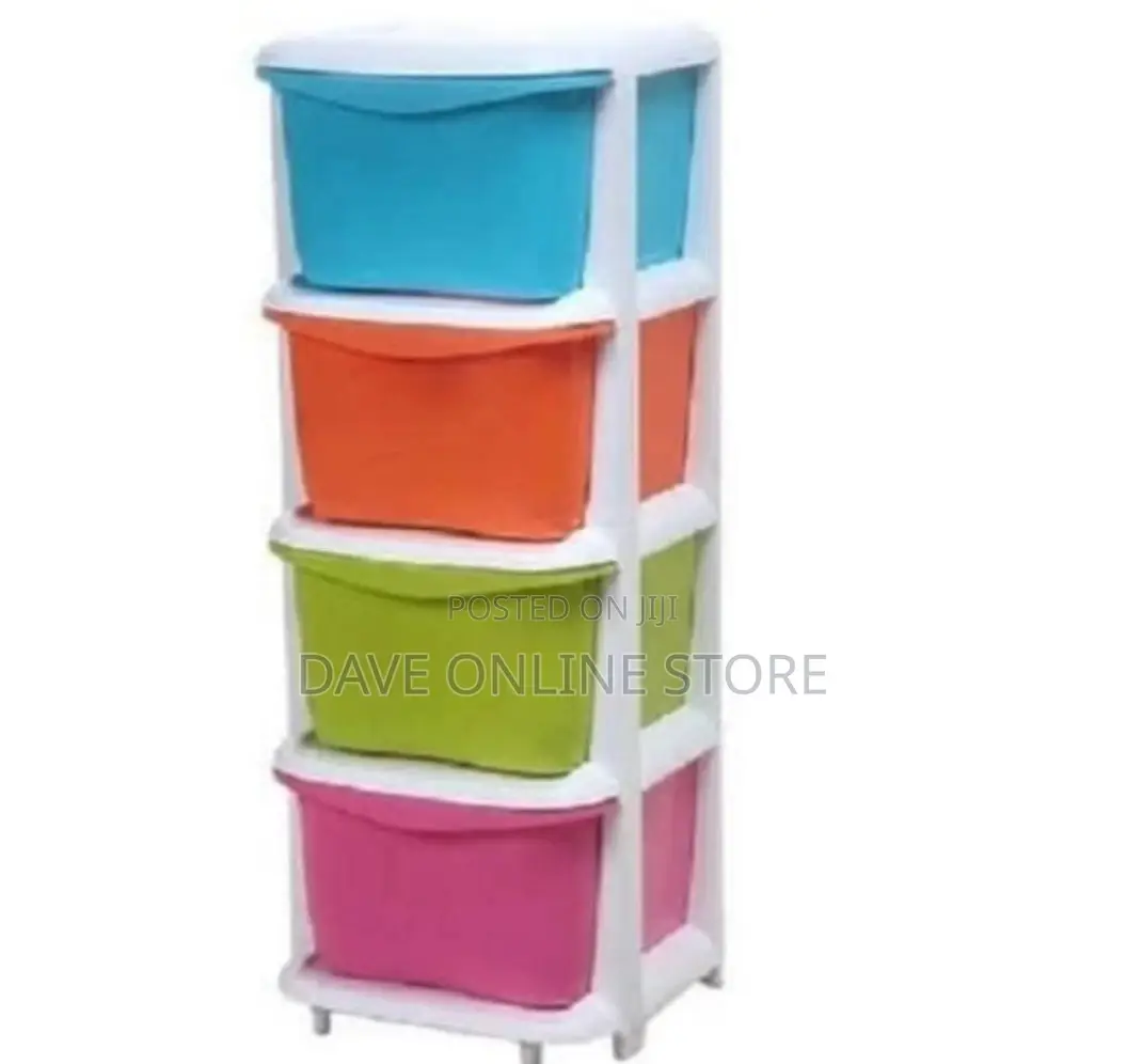 Baby Boom 4 Tier Baby Plastic Storage Cabinet