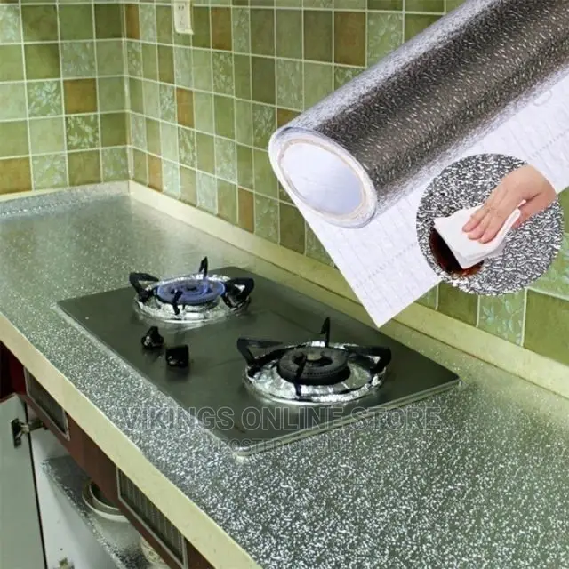 Kitchen Oil-Proof Aluminum Foil Sticker Wallpaper.
