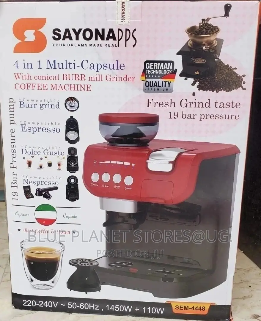 Sayona 4-In-1 Multi Capsule Coffee Machines || SEM-4448
