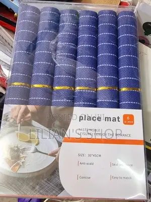 6pcs Plain Colours Table Mats