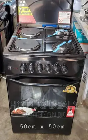 Blueflame 50 X 50cm Two Gas + Two Electric Hotplate With Electric Oven