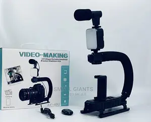 Portable Camera Stabilizer,Fill Light, Microphone Bracket