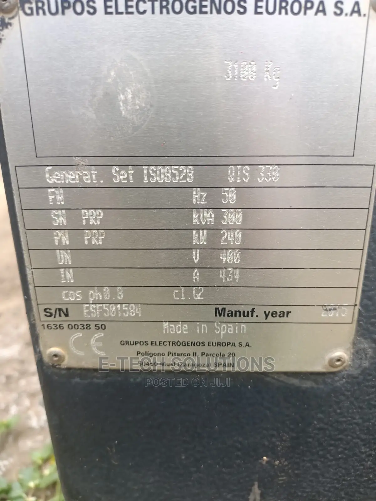 330KVA Diesel Generator