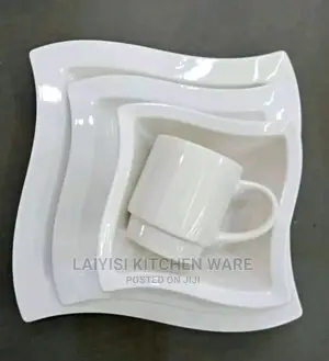 24pieces Dinner Set 6plates,6bowels,6cups,6side Plates
