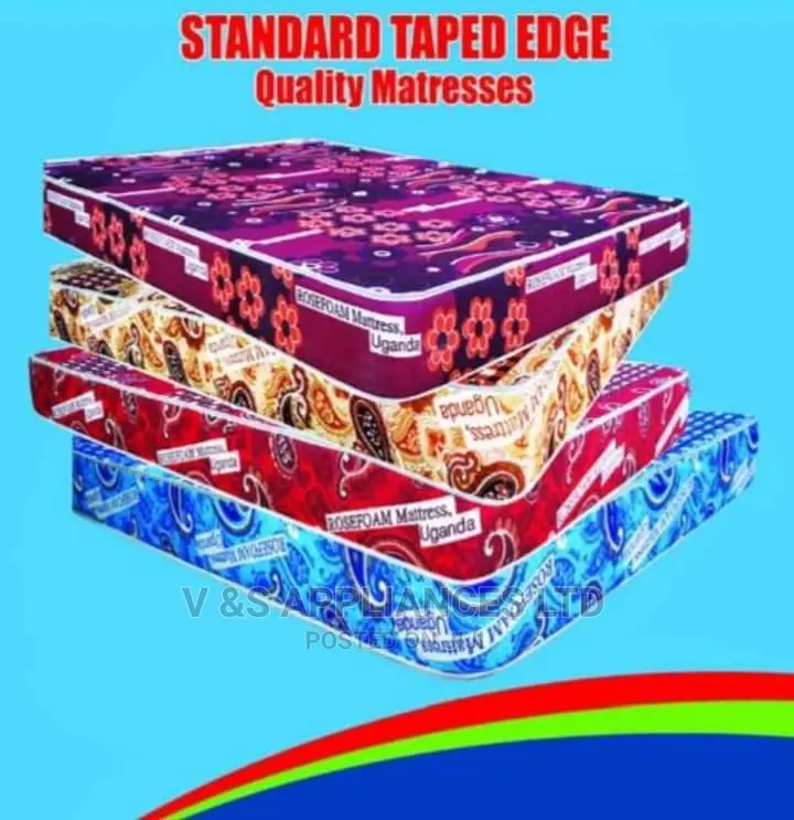 4ft by 6 Standard Taped Edgerose Foam Mattress