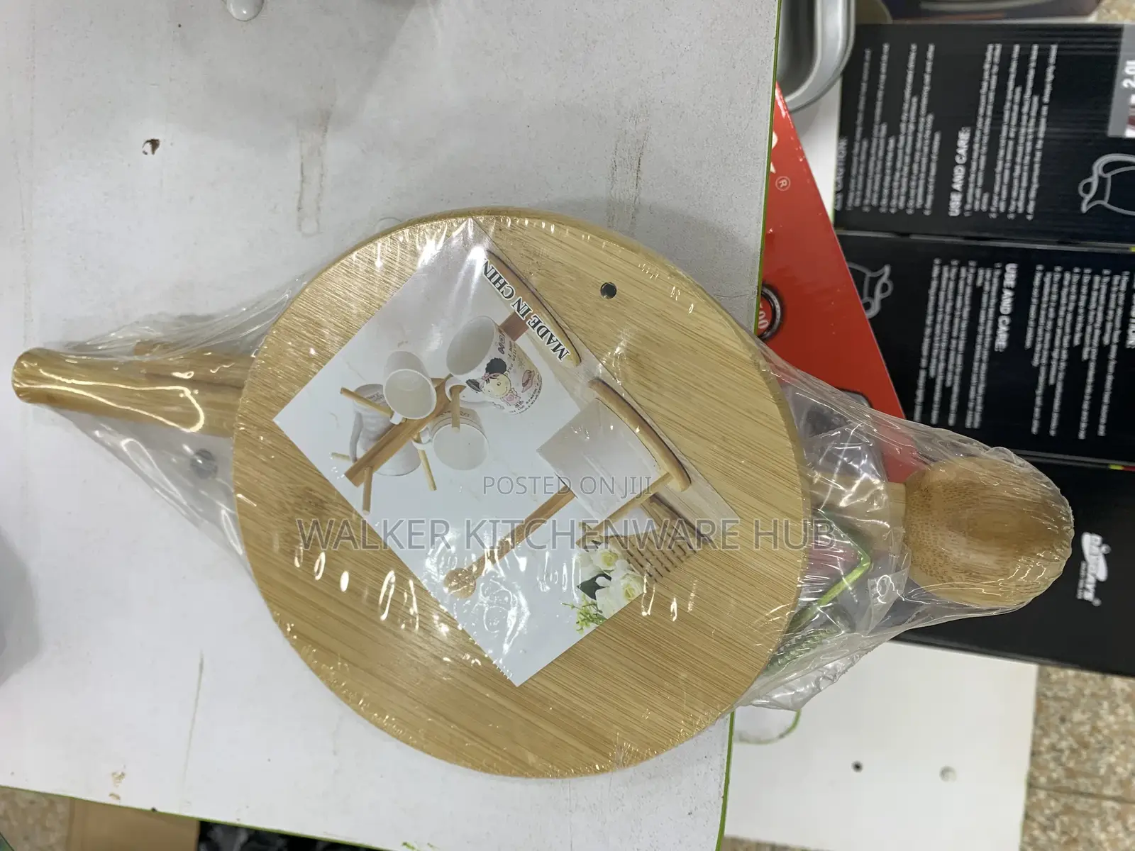 Vertical Wooden Paper Towel Holder