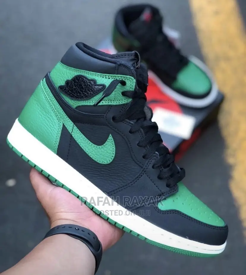 aj1 green black